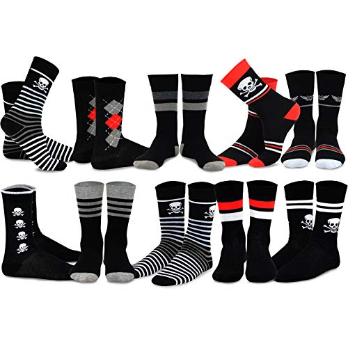 Product Cover TeeHee Men's Cotton Crew Fashion Socks - 10 Pairs (S/51055+51056)10-13 Men's (US shoe sizes 8-13