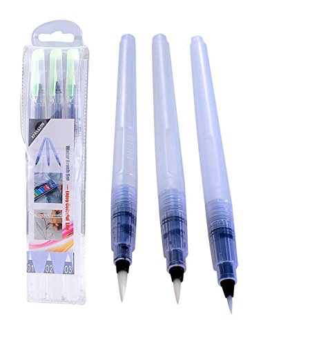 Product Cover Xpassion 3-Piece Water Brush Pen Set, White