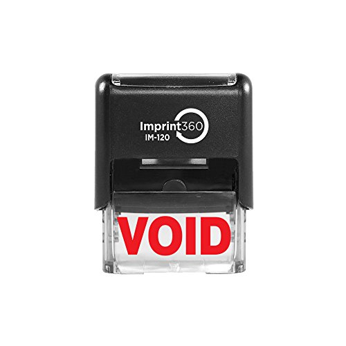 Product Cover Imprint 360 AS-IMP1019 - Void, Heavy Duty Commerical Quality Self-Inking Rubber Stamp, Red Ink, 9/16
