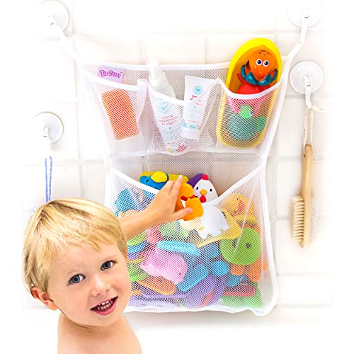 Product Cover Tub Cubby Bath Toy Organizer + Baby Rubber Ducky - 14