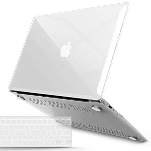 Product Cover IBENZER MacBook Air 13 Inch Case A1466 A1369, Hard Shell Case with Keyboard Cover for Apple Mac Air 13 Old Version 2017 2016 2015 2014 2013 2012 2011 2010, Crystal Clear, A13CYCL+1