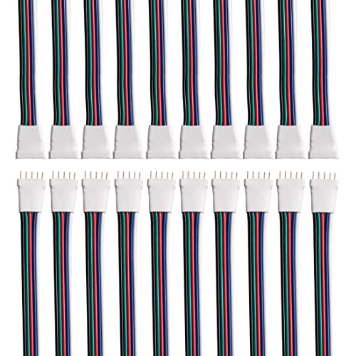 Product Cover BTF-LIGHTING 10 Pairs 5pin SM JST Male/Female 15cm Connector Wire Cable for Flexible 5050 RGBW RGBWW LED Strip Light