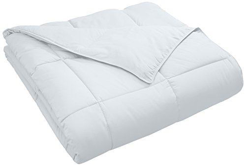 Product Cover Superior Classic All-Season Down Alternative Comforter with Baffle Box Construction, Warm Hypoallergenic Filling - Full/Queen Comforter, White