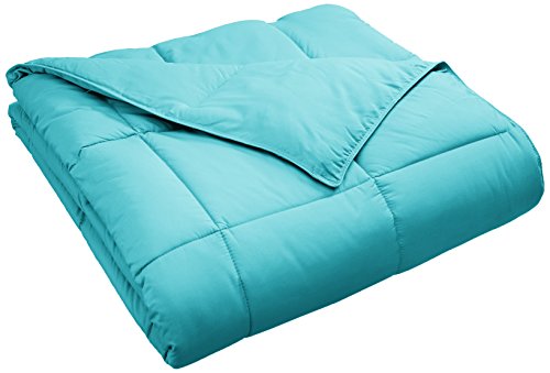 Product Cover Superior Classic All-Season Down Alternative Comforter with Baffle Box Construction, King, Turquoise