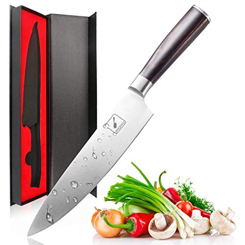 Product Cover imarku Chef Knife - Pro Kitchen Knife 8 Inch Chefs knife High Carbon German Stainless Steel Sharp paring knife with Ergonomic Handle