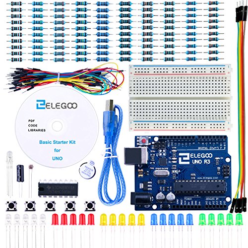 Product Cover ELEGOO UNO Project Basic Starter Kit with Tutorial and UNO R3 Compatible with Arduino IDE