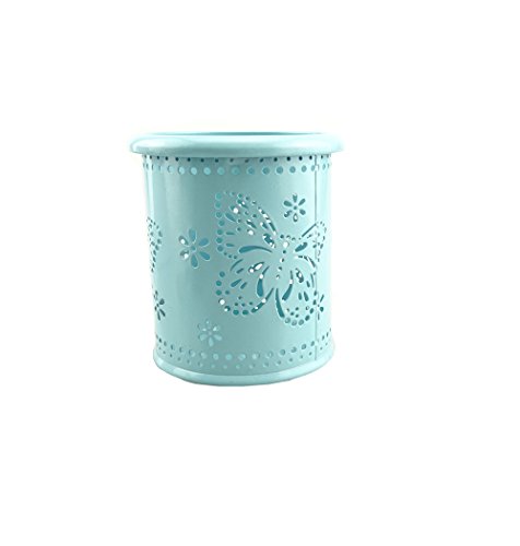 Product Cover yueton Hollow Butterfly Pattern Metal Pen Pencil Pot Cup Holder Desk Container Organizer