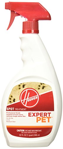 Product Cover Hoover 32 Ounce Expert Pet Spot Treatment Spray, Carpet and Upholstery Stain Remover, 32 oz, AH15078, White