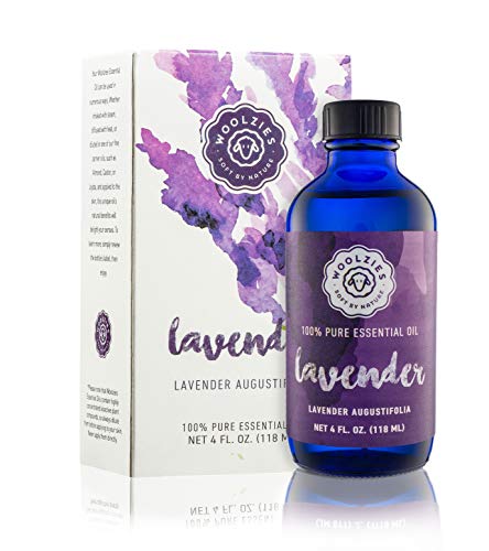 Product Cover Woolzies Lavender Essential Oil - Aromatherapy Essential Oils for Diffuser and Topical Use | 100% Pure Therapeutic Grade Lavendar | Improves Relaxation 4 Fl Oz