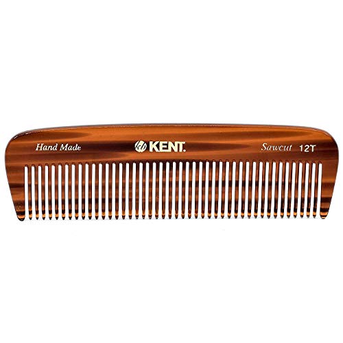 Product Cover Kent 12T Handmade Detangling Comb Wide Tooth Comb for Curly Hair/Hair Detangler Hair Comb for Men and Hair Combs for Women/Kent Comb Dry Comb and Wet Comb Pocket Combs for Men Detangler Comb Mens Comb
