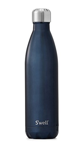 Product Cover S'well Vacuum Insulated Stainless Steel Water Bottle, 25 oz, Blue Suede