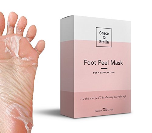 Product Cover Dr. Pedicure Foot Peeling Mask by Grace & Stella - Feet Peel Booties to Exfoliate Dead Skin & Old, Callused Heels - Natural Exfoliating Treatment for Baby Soft Feet