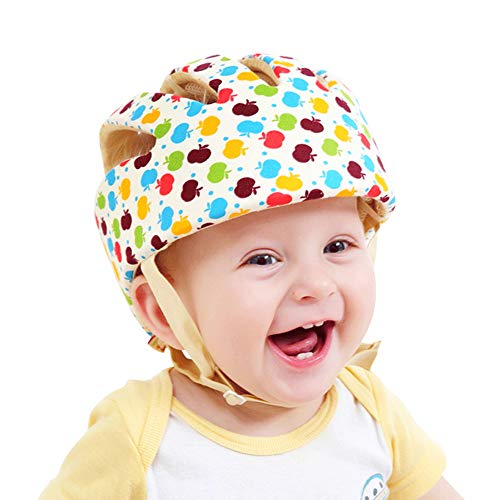 Product Cover ESUPPORT Baby Adjustable Safety Helmet Headguard Protective Harnesses Hat Providing Safer Environment When Learning to Crawl Walk Play Flower