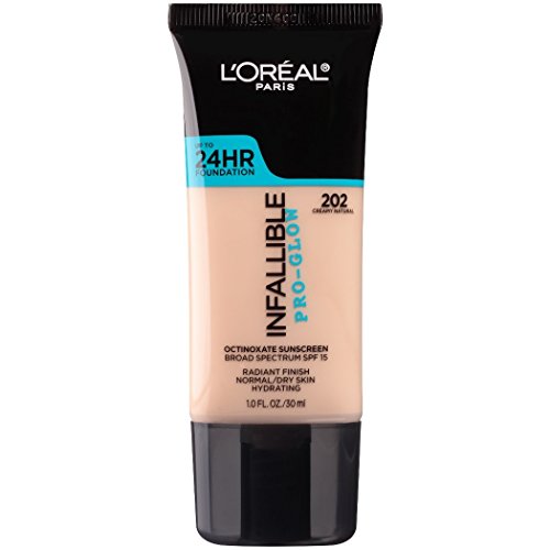 Product Cover L'Oreal Paris Makeup Infallible Up to 24HR Pro-Glow Foundation, 202 Creamy Natural, 1 fl. oz.