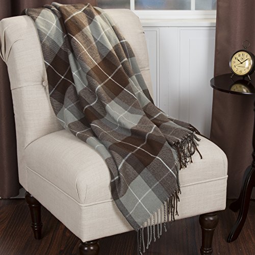 Product Cover Bedford Home Cashmere Like Blanket Throw, Brown