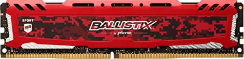 Product Cover Crucial Ballistix Sport LT 2400 MHz DDR4 DRAM Desktop Gaming Memory Single 4GB CL16 BLS4G4D240FSE (Red)