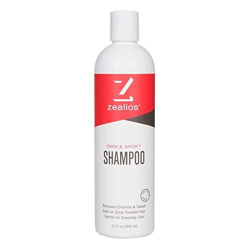 Product Cover Zealios Sulfate-Free Swim & Sport Shampoo 12 oz - Vegan, Gluten, Cruelty-Free & Safe For Treated Hair