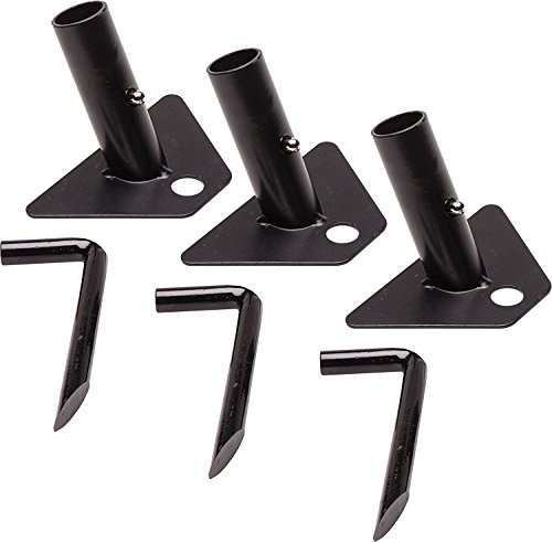 Product Cover Moultrie Metal Feeder Feet | 3 Feeder Feet | 3 Stakes | 1 5/16