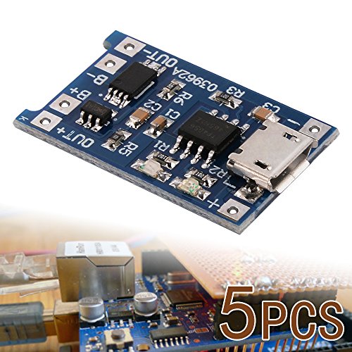 Product Cover XCSOURCE 5 pcs 1A 5V Micro USB TP4056 Lithium Battery Power Charger Board Module TE420