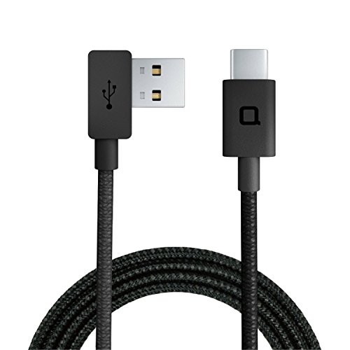 Product Cover nonda ZUS Super Duty USB A to USB C Cable with Aramid Fiber, 4ft/1.2m, Right Angle, Charger and Data Sync for MacBook 2016/2015,MacBook Pro,Nintendo Switch, Google Pixel and Nexus 6P/5X (Black)