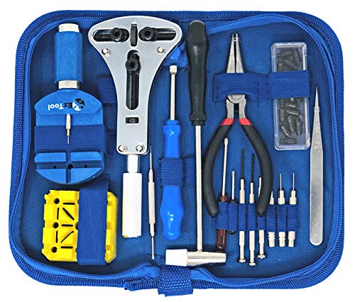 Product Cover EZTool Watch Repair Kit with 16 Tools and 41-Page Illustrated Maintenance & Service Manual