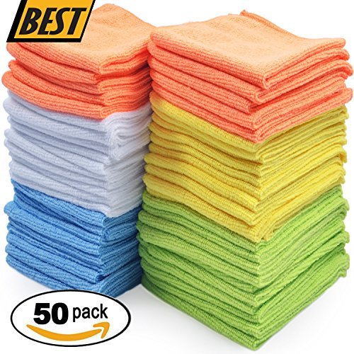 Product Cover Best Microfiber Cleaning Cloths - Pack of 50 Towels