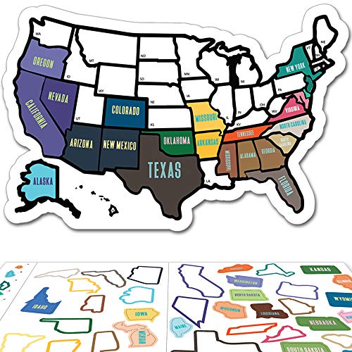 Product Cover RV State Sticker Travel Map - 11