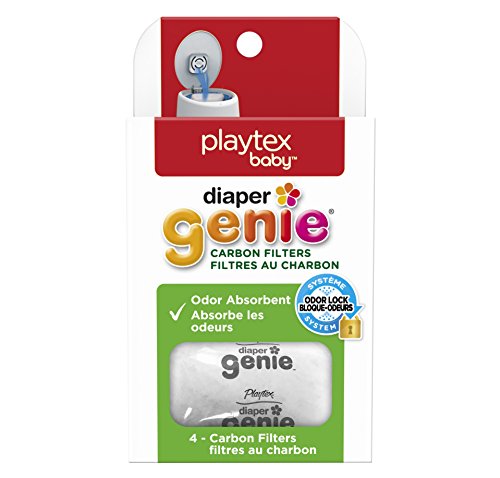 Product Cover Diaper Genie Playtex Carbon Filter Refill Tray for Diaper Pails, 4 Count