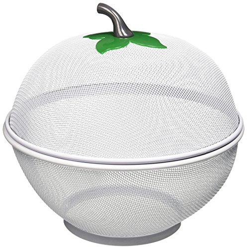 Product Cover Uniware Apple Net Fruit Basket with plastic Coating, 10.5 Inch, Silver