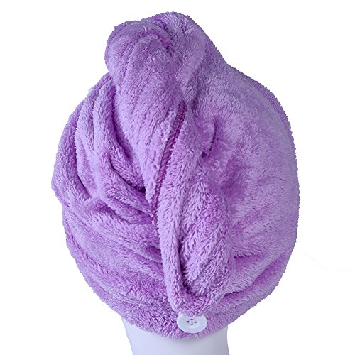 Product Cover YYXR Microfiber Hair Drying Towel Ultra Absorbent Twist Hair Turban Drying Cap Hair Wrap