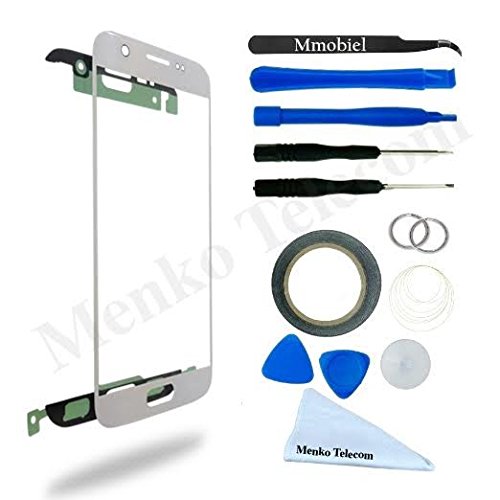 Product Cover MMOBIEL Front Glass Replacement Compatible with Samsung Galaxy S7 G930 (Silver) Display Touchscreen incl Tool Kit