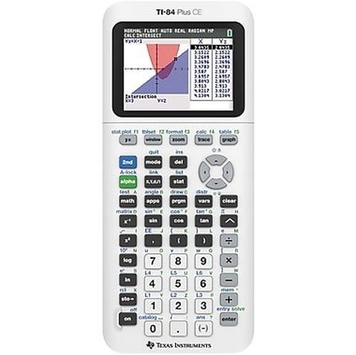 Product Cover TI-84 Plus CE Color Graphing Calculator, White