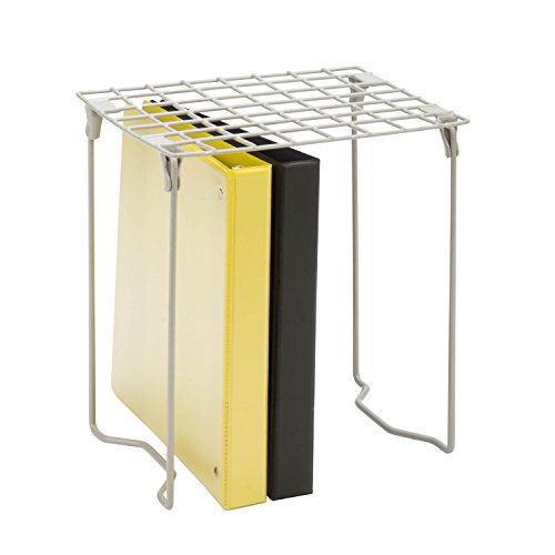 Product Cover Honey-Can-Do BTS-06607 Freestanding Folding Steel Locker Shelf, Silver, 11L x 9.25W x 12.75H