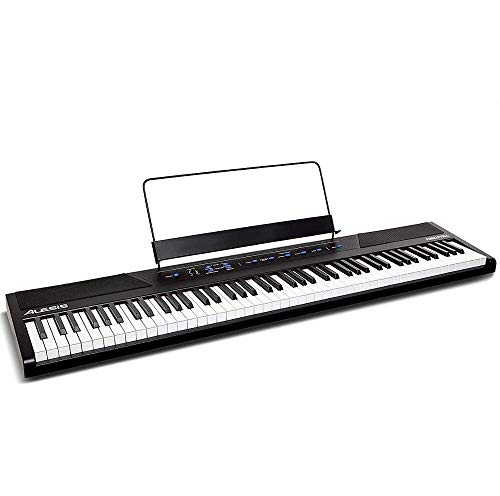 Product Cover Alesis Recital | 88 Key Beginner Digital Piano / Keyboard with Full Size Semi Weighted Keys, Power Supply, Built In Speakers and 5 Premium Voices (Amazon Exclusive)