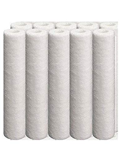 Product Cover 10-Pack Compatible for GE GXWH20S Polypropylene Sediment Filter - Universal 10-inch 5-Micron Cartridge for GE SINGLE SUMP WHOLE HOME FILTRATION SYSTEM by CFS