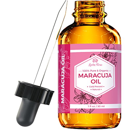 Product Cover Maracuja Oil by Leven Rose, Passion Fruit Seed Oil 100% Natural Moisturizer for Hair Skin and Nails 1 oz