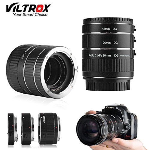 Product Cover VILTROX DG-C Auto Focus Macro Extension Tube Set for Canon EOS EF & EF-S Mount 5D2 5D3 5D4 6D 7D 70D T7 T6i T5i
