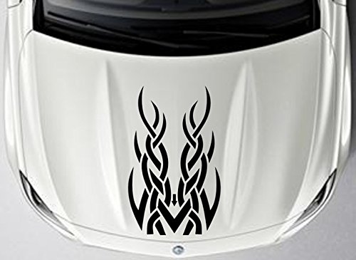 Product Cover Indiashopers Tribal Racing Design Windows, Sides, Hood, Bumper Car Sticker