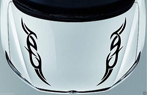 Product Cover Indiashopers Flame Stripe Windows, Sides, Hood, Bumper Car Sticker
