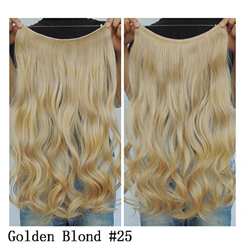 Product Cover Secret Halo Hair Extensions Flip in Curly Wavy Hair Extension Synthetic Women Hairpieces 20