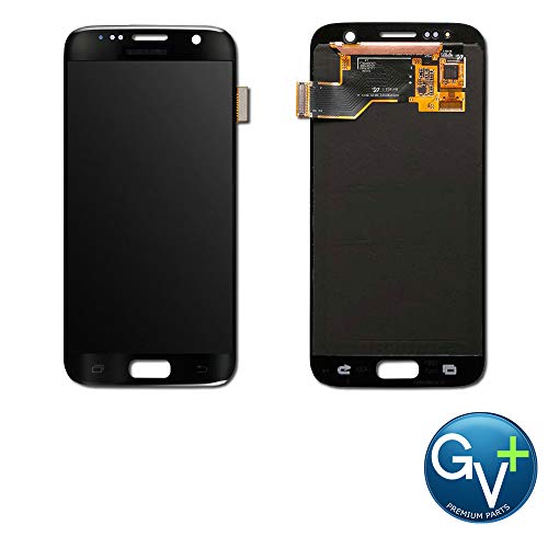 Product Cover Group Vertical Replacement AMOLED Touch Digitizer Screen Assembly Compatible with Samsung Galaxy S7 (Black Onyx) (SM-G930) (GV+ Performance)