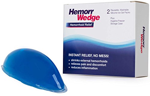 Product Cover Hemorrwedge Hemorrhoid Treatment Ice Pack - Gel Freeze Pack, Pair with Case