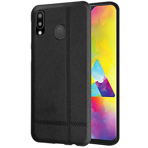 Product Cover TheGiftKart Imported Ultra Leather Soft Back Cover Case for Samsung Galaxy M20 (Black)
