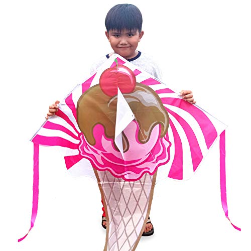 Product Cover AGREATLIFE Premium Kite for Kids - Improved Ice Cream Kite, Create Memories with Family and Friends by Flying a Unique Shaped Kite