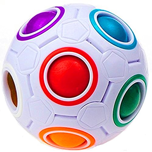 Product Cover CuberSpeed Rainbow Ball Magic Cube Fidget Toy Puzzle Magic Rainbow Ball Puzzle Fun Fidget