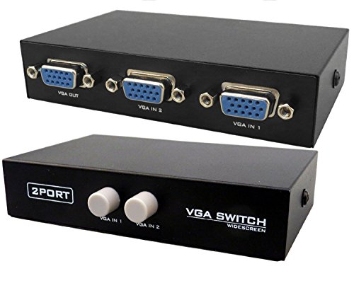 Product Cover Manual VGA Splitter 2 Port - for Two PC to Share one Monitor and Speaker System