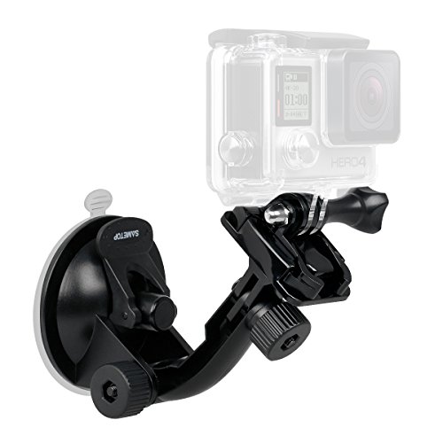 Product Cover Sametop Suction Cup Mount Compatible with Gopro Hero 8, 7, 6, 5, 4, Session, 3+, 3, 2, 1, Hero (2018), Fusion, DJI Osmo Action Cameras; Perfect for Car Windshield and Window
