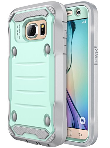 Product Cover E LV Case for Galaxy S7 Case Hybrid Armor Protection Defender Case Cover with Built-in Screen Protector for Samsung Galaxy S7 - [Mint/Grey]