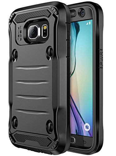 Product Cover E LV Case for Galaxy S7 Case Hybrid Armor Protection Defender Case Cover with Built-in Screen Protector for Samsung Galaxy S7 - [Black/Black]