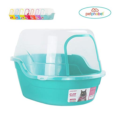 Product Cover Petphabet Jumbo Hooded Cat Litter Box, Extra Large, Teal